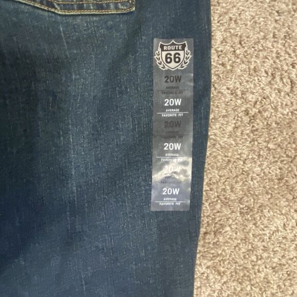 Route 66 Denim  Woman’s 20 W Plus Slightly flared Leg Dark Wash - Picture 6 of 6